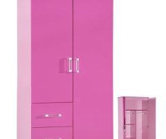 20 Ideas of Pink High Gloss Wardrobes