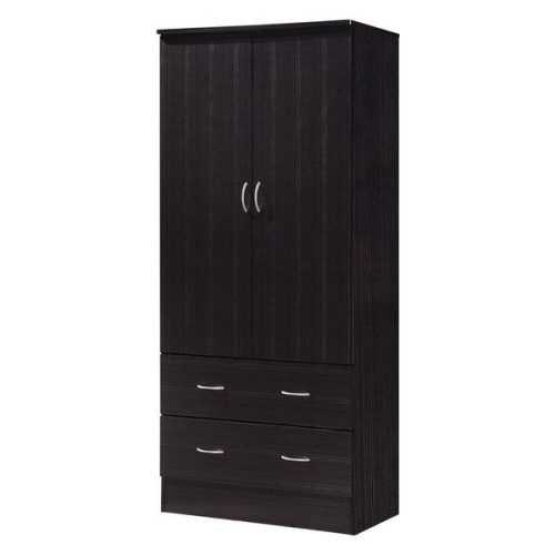 Black Wardrobes With Drawers (Photo 12 of 20)