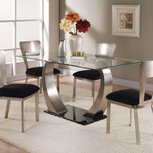 Dining Room Glass Tables Sets (Photo 7 of 20)