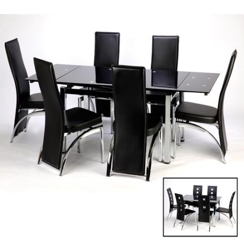 Dining Tables Black Glass (Photo 18 of 20)