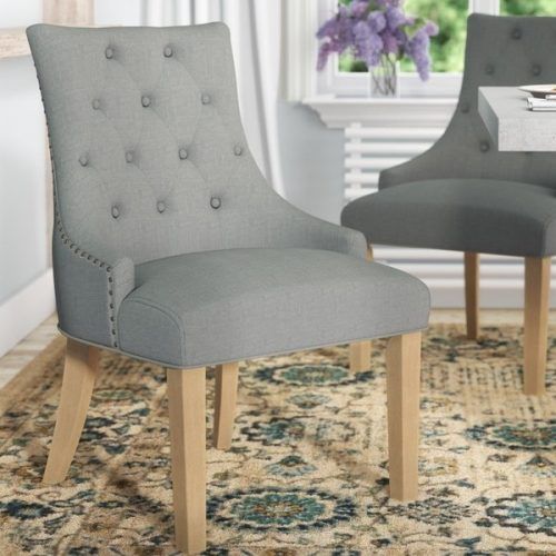 Caira Upholstered Diamond Back Side Chairs (Photo 8 of 20)