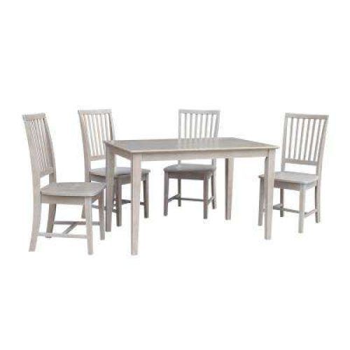 Craftsman 5 Piece Round Dining Sets With Uph Side Chairs (Photo 20 of 20)