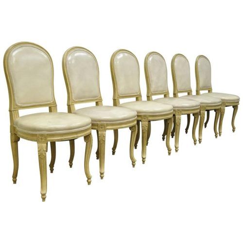 Cream Leather Dining Chairs (Photo 20 of 20)