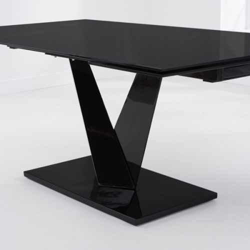 Dining Tables Black Glass (Photo 12 of 20)
