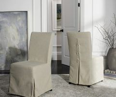 2024 Best of Garten Marble Skirted Side Chairs Set of 2