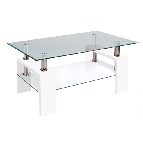 Glass Coffee Table With Shelf (Photo 12 of 20)