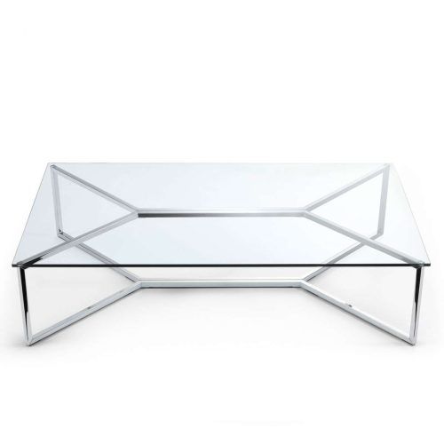 Glass Steel Coffee Tables (Photo 3 of 20)