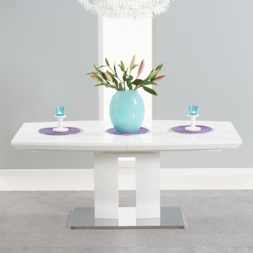 High Gloss White Extending Dining Tables (Photo 6 of 20)