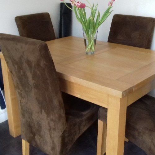Oak Extending Dining Tables And 4 Chairs (Photo 6 of 20)