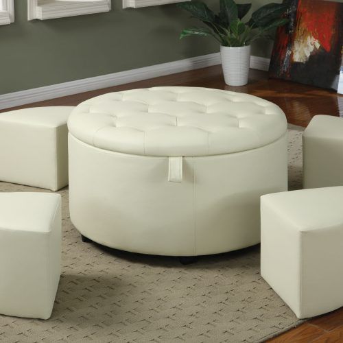 Round Button Tufted Coffee Tables (Photo 11 of 20)