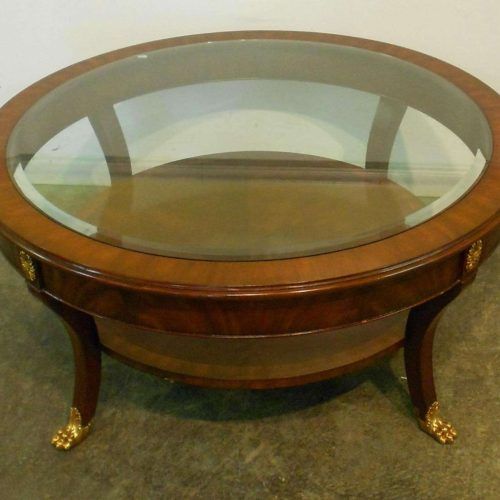 Round Glass And Wood Coffee Tables (Photo 13 of 20)