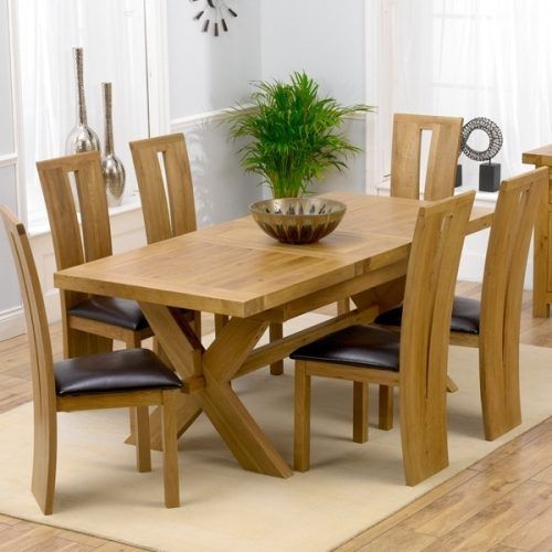 Chunky Solid Oak Dining Tables And 6 Chairs (Photo 10 of 20)