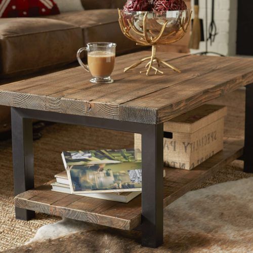 Square Dark Wood Coffee Table (Photo 15 of 20)