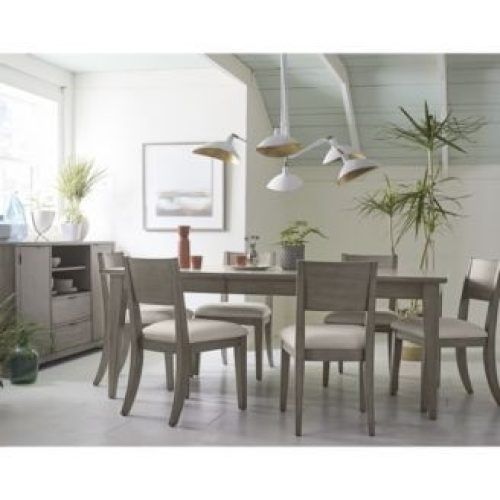 Caira 7 Piece Rectangular Dining Sets With Upholstered Side Chairs (Photo 5 of 20)