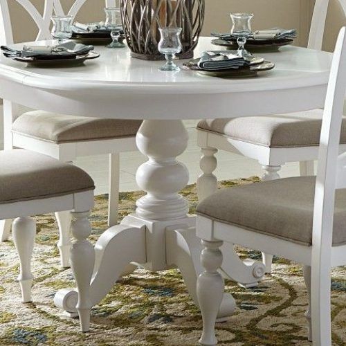 White Circle Dining Tables (Photo 8 of 20)