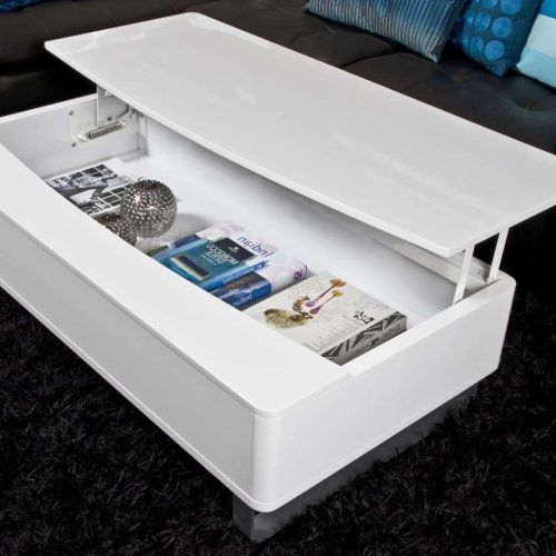 White Coffee Tables With Storage (Photo 4 of 20)