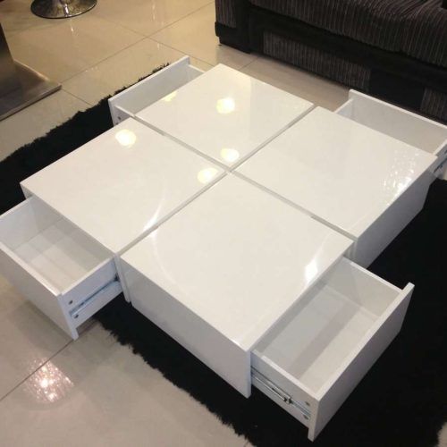 White Coffee Tables With Storage (Photo 1 of 20)