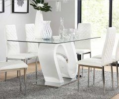 20 Ideas of White Dining Tables and 6 Chairs