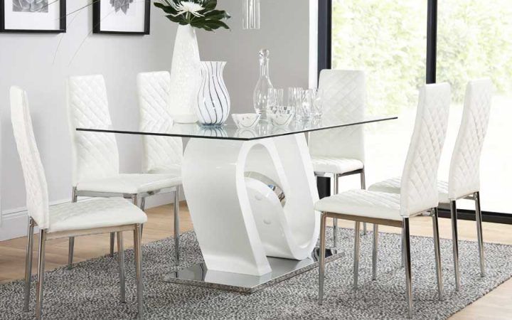 20 Ideas of White Dining Tables and 6 Chairs