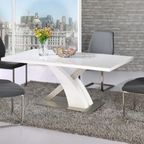 White Gloss Dining Tables 140Cm (Photo 11 of 20)
