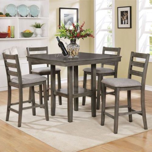 Jameson Grey 5 Piece Counter Sets (Photo 15 of 20)