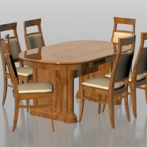6 Seat Dining Table Sets (Photo 2 of 20)