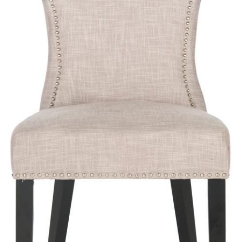 Caira Black Upholstered Side Chairs (Photo 6 of 20)