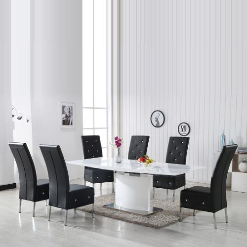 White Gloss Dining Chairs (Photo 19 of 20)