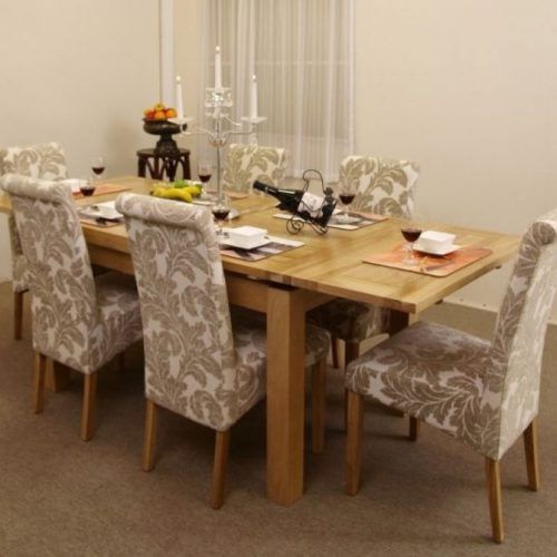 Dining Tables And Fabric Chairs (Photo 15 of 20)