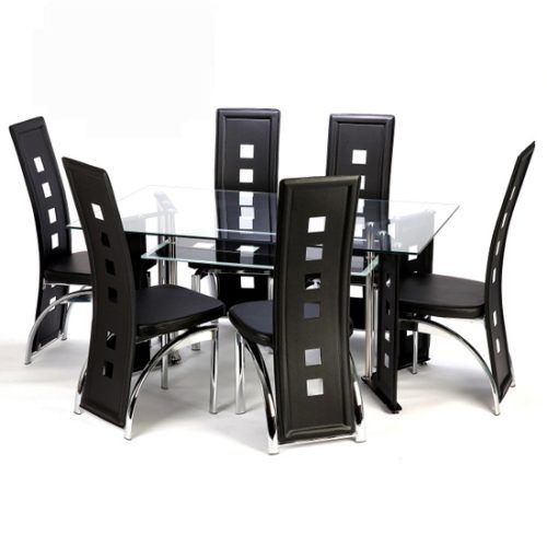 Glass Dining Tables With 6 Chairs (Photo 11 of 20)