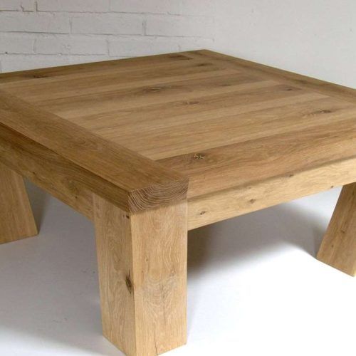 Large Square Oak Coffee Tables (Photo 3 of 20)