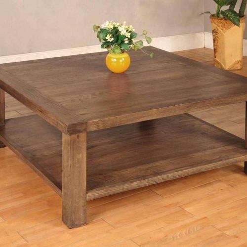 Large Square Oak Coffee Tables (Photo 8 of 20)