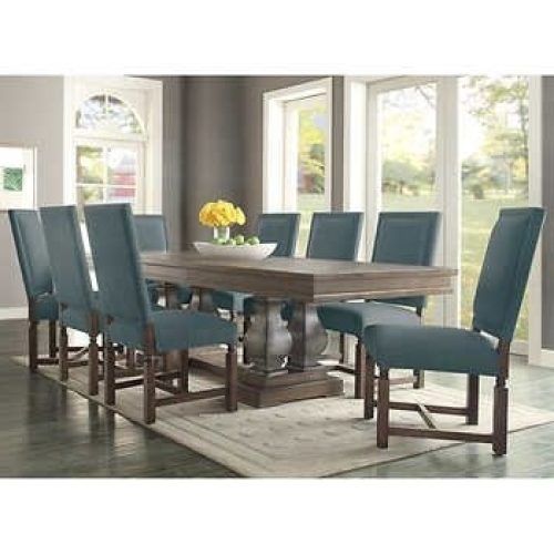 Caira Black 7 Piece Dining Sets With Upholstered Side Chairs (Photo 2 of 20)