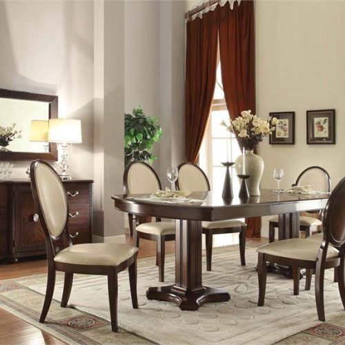 Pedestal Dining Tables And Chairs (Photo 7 of 20)