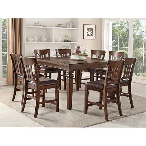 Craftsman 9 Piece Extension Dining Sets With Uph Side Chairs (Photo 18 of 20)