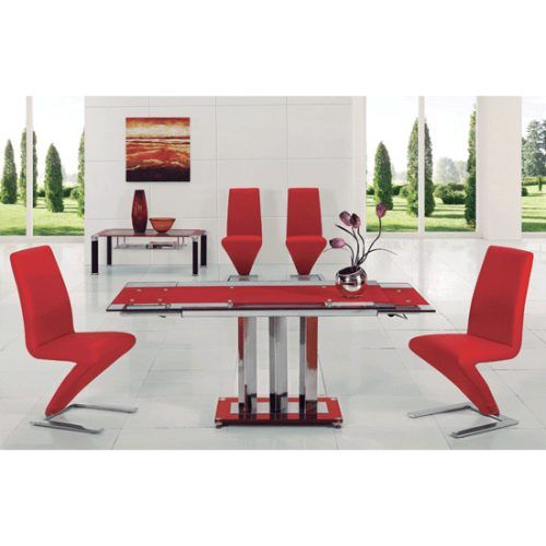 Red Dining Tables And Chairs (Photo 15 of 20)