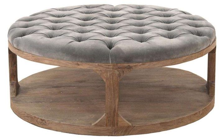 20 Ideas of Round Upholstered Coffee Tables