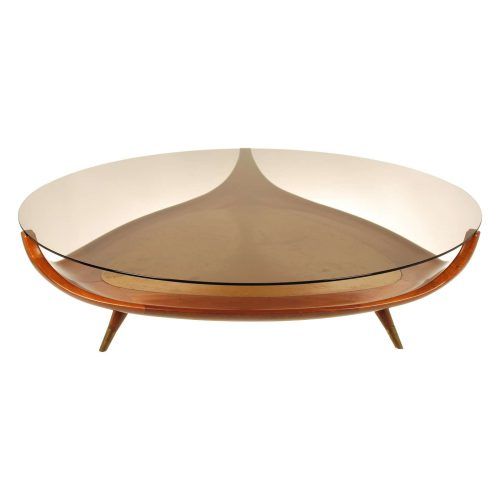 Round Wood And Glass Coffee Tables (Photo 9 of 20)