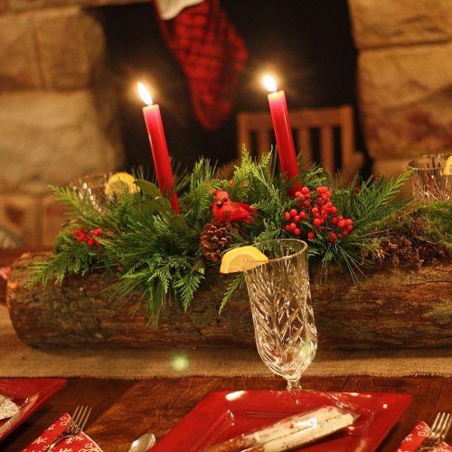Rustic Christmas Coffee Table Decors (Photo 12 of 20)