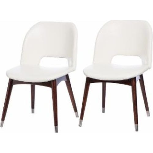White Leather Dining Chairs (Photo 19 of 20)