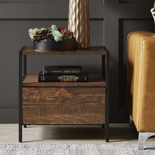 Corey Rustic Brown Accent Tables (Photo 1 of 20)