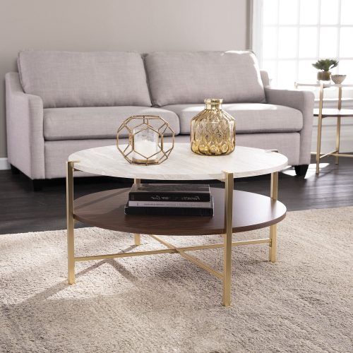 Faux-Marble Top Coffee Tables (Photo 9 of 20)