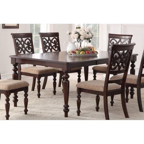 Laconia 7 Pieces Solid Wood Dining Sets (Set Of 7) (Photo 5 of 20)