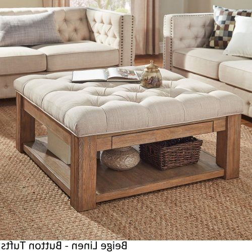 Lennon Pine Planked Storage Ottoman Coffee Tables (Photo 4 of 20)