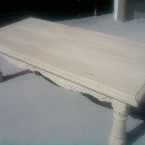 Square Weathered White Wood Coffee Tables (Photo 6 of 20)