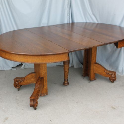 Vintage Brown Round Dining Tables (Photo 12 of 20)