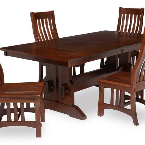 Warnock Butterfly Leaf Trestle Dining Tables (Photo 8 of 20)