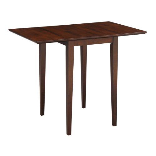 Boothby Drop Leaf Rubberwood Solid Wood Pedestal Dining Tables (Photo 19 of 20)