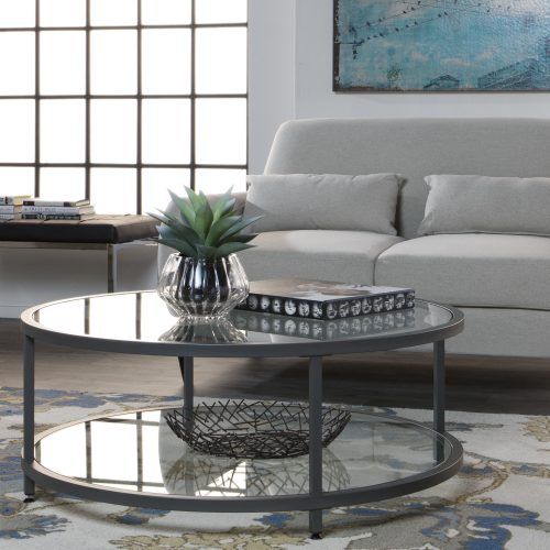 Carbon Loft Heimlich Pewter Steel/glass Round Coffee Tables (Photo 1 of 20)