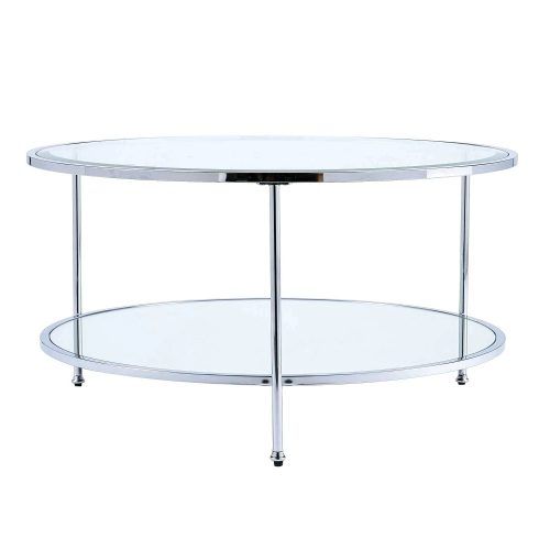 Propel Modern Chrome Oval Coffee Tables (Photo 9 of 20)